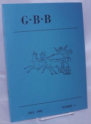 Cat.No: 268956 GBB: Gay Books Bulletin; vol. 1, #4, Fall 1980. Wayne Dynes, Hubert...