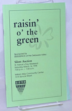 Cat.No: 269016 Raisin' o' the Green [program booklet] Silent Auction St. Patrick's Day...