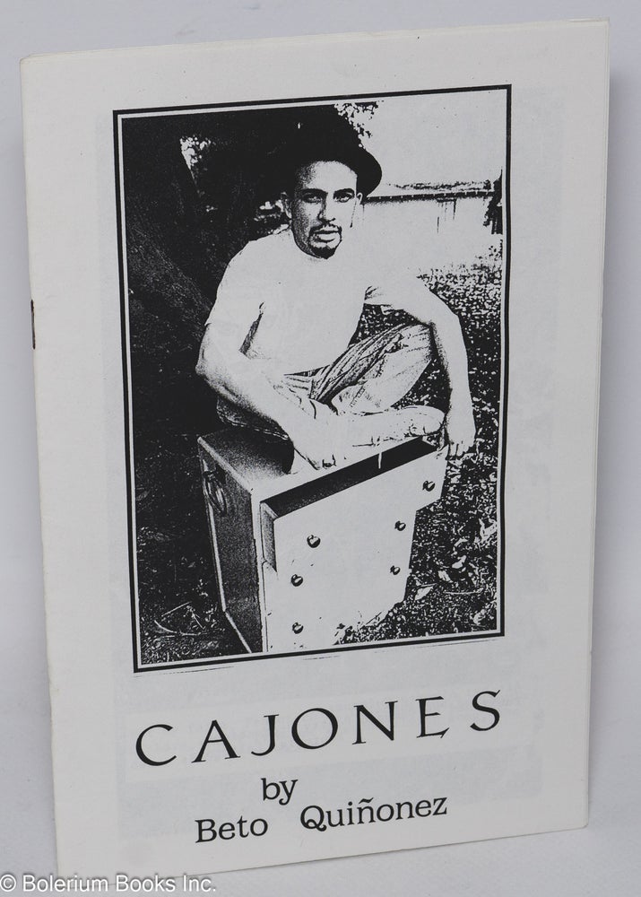 Cat.No: 269086 Cajones: poems. Beto Quiñonez, poems, art, Brother Jude.