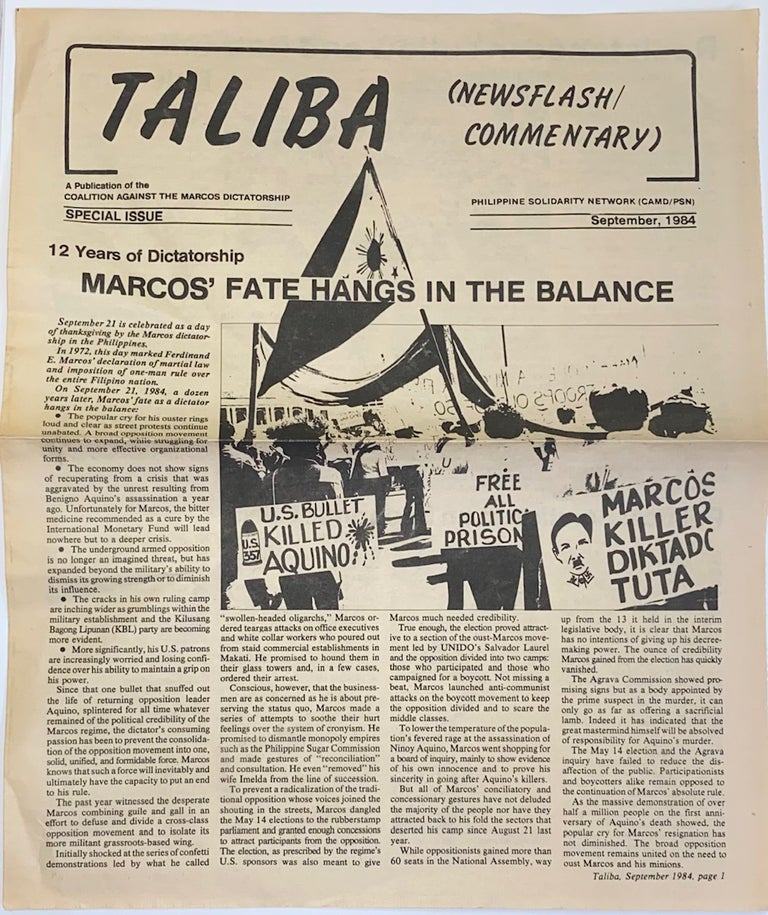 Cat.No: 269106 Taliba. Special issue (September 1984