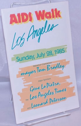 Cat.No: 269244 AIDS Walk Los Angeles [program booklet] Sunday, July 28, 1985: Walkathon...