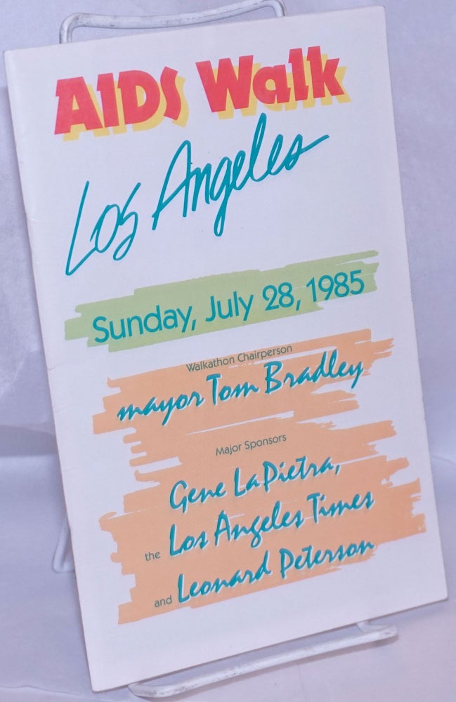 Cat.No: 269244 AIDS Walk Los Angeles [program booklet] Sunday, July 28, 1985