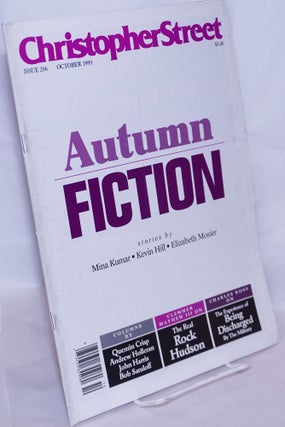 Cat.No: 269287 Christopher Street: #206, October, 1993: Autumn Fiction. Charles L....