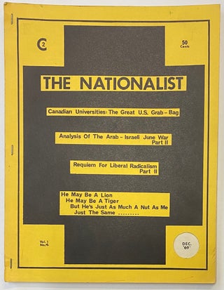 Cat.No: 269348 The Nationalist. Vol. 1 no. 4 (December 1969