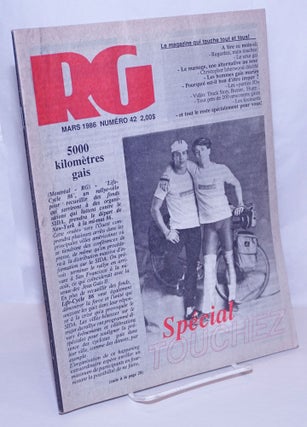Cat.No: 269370 Le magazine RG [Revue Gai]: le mensuel gai Québécois; #42, Mars 1986:...