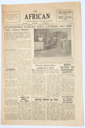 Cat.No: 269647 The African: a Catholic newspaper for Nyasaland and Rhodesia. Vol. 8 no. 4...