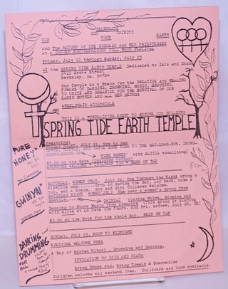 Cat.No: 269650 Spring Tide Earth Temple [handbill