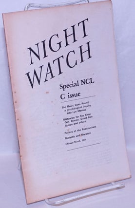 Cat.No: 270091 Nightwatch: Special NCLC issue (March 1974