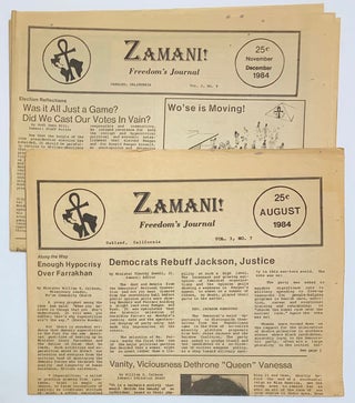 Cat.No: 270266 Zamani! Freedom's Journal [two issues: Vol. 3 nos. 7 and 9