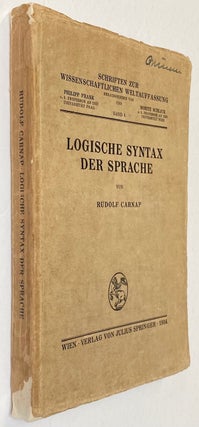 Logische syntax der sprache