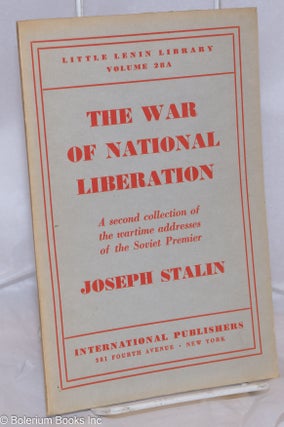 Cat.No: 270503 The War of National Liberation II. Joseph Stalin