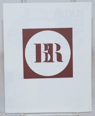 Cat.No: 270751 [Advertising brochure for the anarchist journal Black Rose