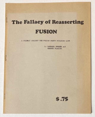 Cat.No: 270854 The fallacy of reasserting fusion: A polemic against the fusion party...