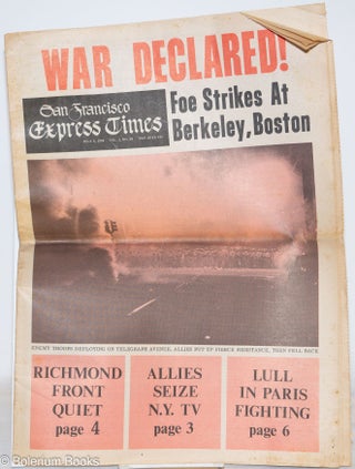 Cat.No: 271088 San Francisco Express Times, vol. 1, #24, July 3, 1968: War Declared; foe...