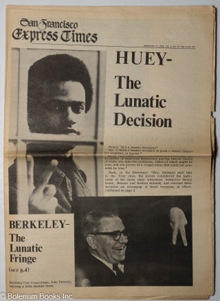 Cat.No: 271098 San Francisco Express Times, vol. 1, #34, Sept. 11, 1968: Huey - the...