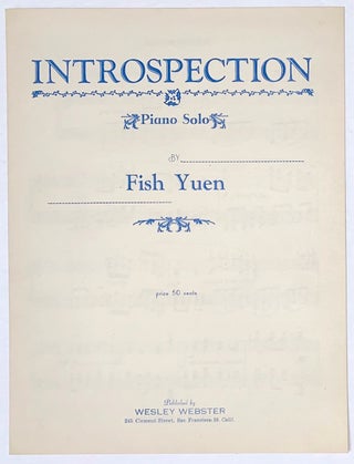 Cat.No: 271178 Introspection: piano solo. Fish Yuen, Chew Fish Yuen