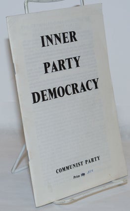 Cat.No: 271211 Inner Party Democracy