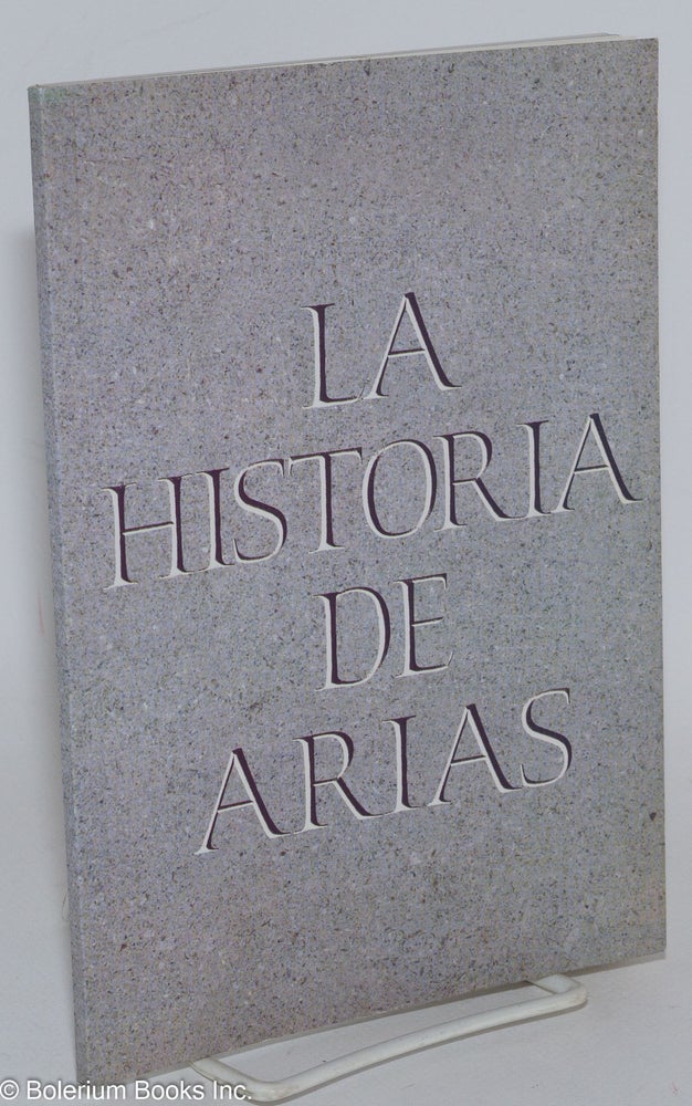 Cat.No: 271360 La Historia de Arias. Fernando Arias.