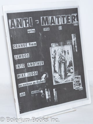 Cat.No: 271396 Anti-Matter: #4, Spring 1994. Norm Arenas, publisher and