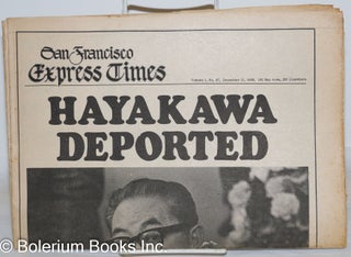 Cat.No: 271723 San Francisco Express Times: vol. 1, #47, December 11, 1968; Hayakawa...