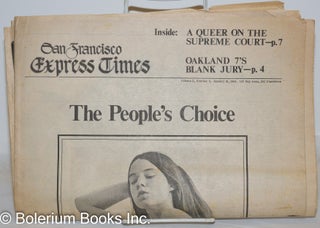 Cat.No: 271728 San Francisco Express Times, vol. 2, #3, January 21, 1969: The People's...