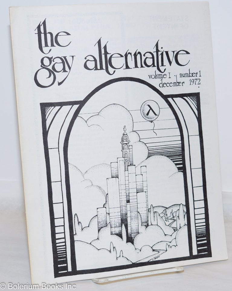 Cat.No: 271832 The Gay Alternative: #1, December, 1972. Jeff Escoffier, Dan, Tommy.