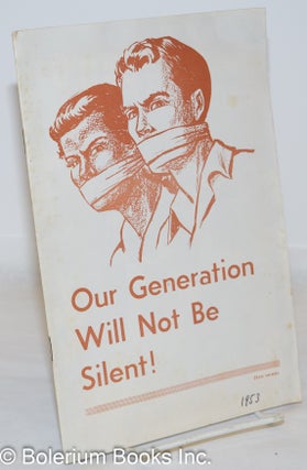 Cat.No: 272059 Our generation will not be silent: Statement of the Labor Youth League in...