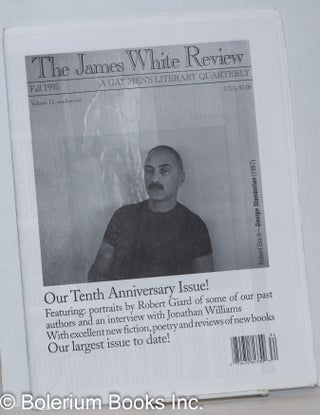 Cat.No: 272149 The James White Review: a gay men's literary quarterly; vol. 11, #1, Fall...