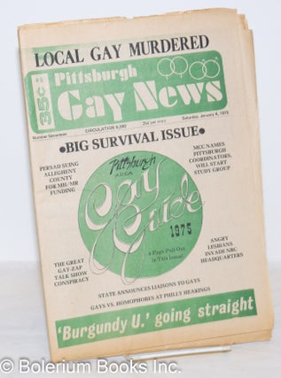 Cat.No: 272259 Pittsburgh Gay News: for the Pittsburgh area gay community; #17, Saturday,...