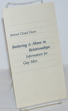 Cat.No: 272295 Behind Closed Doors - Battering & Abuse in Relationships: information...