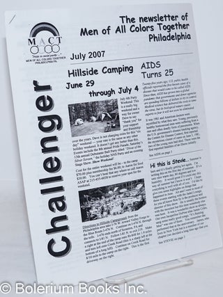 Cat.No: 272336 The Challenger: the newsletter of Men of All Colors Together Philadelphia...