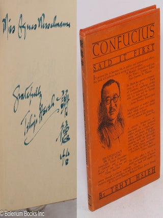 Cat.No: 272471 Confucius Said It First. Tehyi Hsieh