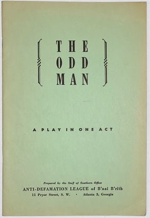 Cat.No: 272787 The odd man: A play in one act