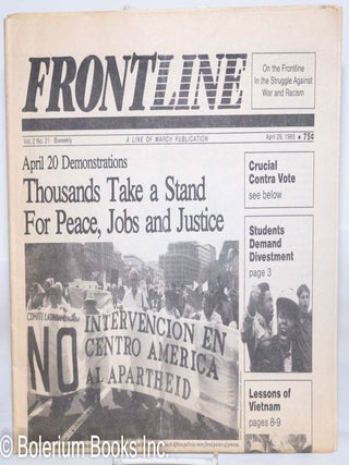 Cat.No: 272795 Frontline Vol. 2, No. 21, Biweekly, April 29. Max Elbaum, Irwin Silber