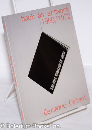 Cat.No: 273126 Book as Artwork 1960/1972. Germano Celant