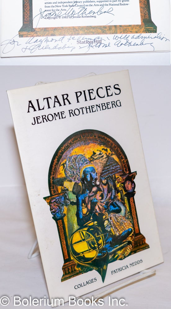 Cat.No: 273254 Altar Pieces [inscribed & signed twice]. Jerome Rothenberg, Patricia Nedds, Ray Federman association copy.