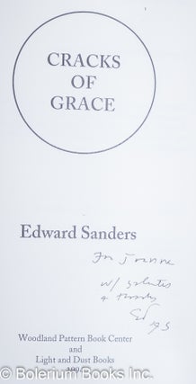 Cracks of Grace [inscribed & signed chapbook]