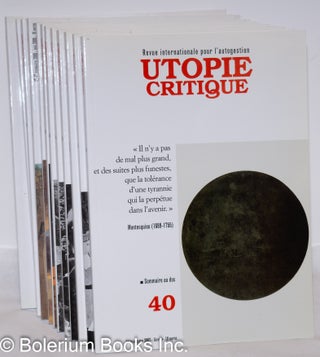 Cat.No: 273268 Utopie Critique : Revue Internationale pour l'Autogestion [12 issues]....