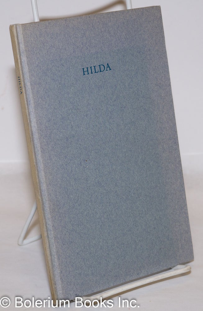 Cat.No: 273424 Hilda [poems]. Hilda Vaughn.