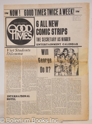 Cat.No: 273496 Good Times: vol. 5, #14, July 14, 1972: Now! Good Times Twice a Week! 6...