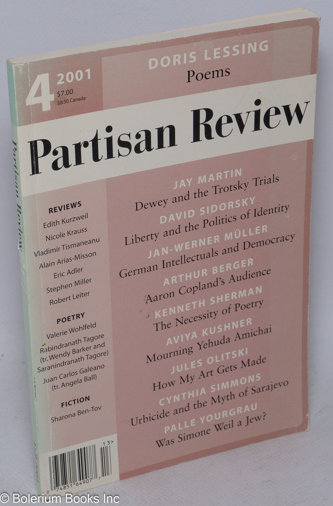 Cat.No: 273702 Partisan Review; Fall, Volume LXVIII, Number 4