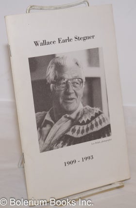 Cat.No: 273971 Wallace Earle Stegner 1909 - 1993; Catalogue 52. James M. Dourgarian, and...