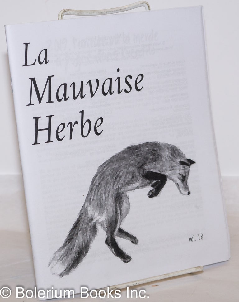 Cat.No: 273999 La Mauvaise Herbe: Vol. 18, Autonme 2019