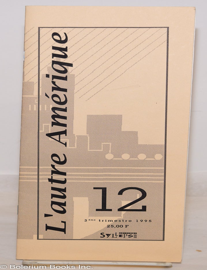 Cat.No: 274105 L'autre Am&eacute;rique; 12 3&eacute;me trimestre
