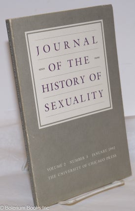 Cat.No: 274239 Journal of the History of Sexuality: vol. 2, #3, January 1992: Special...