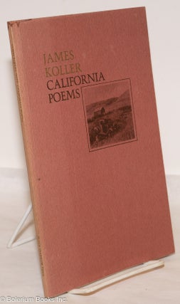 Cat.No: 274553 California Poems. James Koller