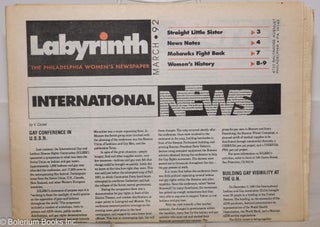Cat.No: 274904 Labyrinth: The Philadelphia Women's Newspaper; vol. 9, #3, March 1992:....