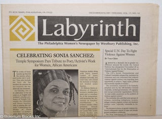 Cat.No: 275052 Labyrinth: The Philadelphia Women's Newspaper; vol. 17, #10, Dec./Jan.....