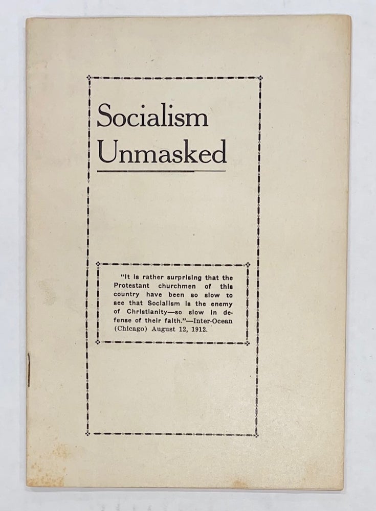 Cat.No: 275167 Socialism unmasked
