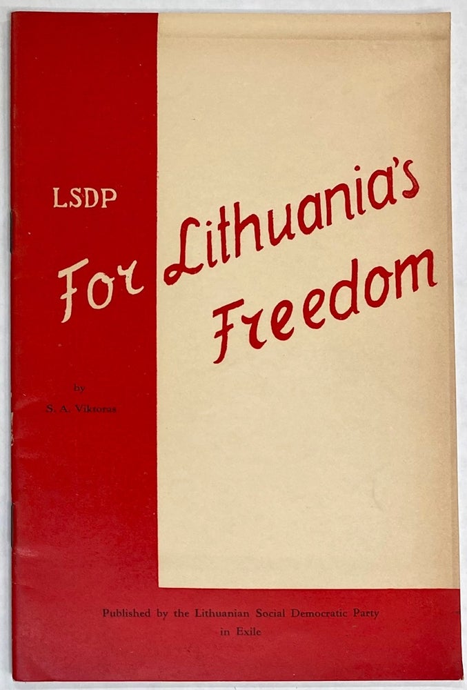 Cat.No: 275305 LSDP for Lithuania's Freedom. S. A. Viktoras.